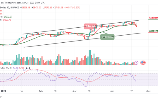 Bitcoin Price Prediction for Today, April 21: BTC/USD Could Obtain Strong Support Below $27k