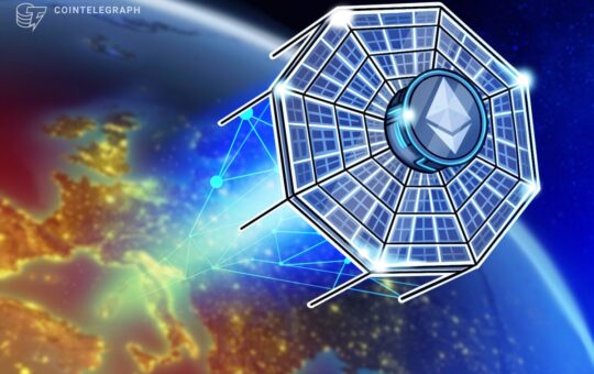 Satellite orbiting Earth participates in the Ethereum KZG ceremony