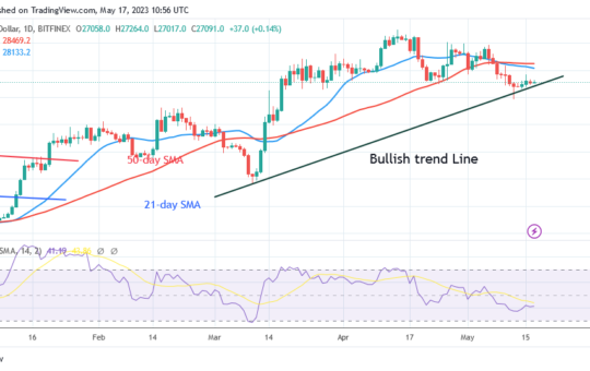 Bitcoin Price Prediction for Today May 17: BTC's Price Rises Marginally but Remains above $27K