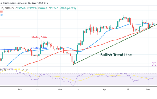 Bitcoin Price Prediction for Today, May 5: BTC's Rising Trend Comes to a Halt below $30K