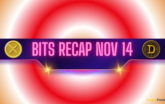 Ripple (XRP) Price Turmoil, Dogecoin (DOGE) Whales Wake up, and More: Bits Recap Nov 14