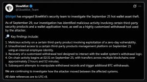Bitget Hackers Were Inside the Exchange for 25 Days Before $388M Heist