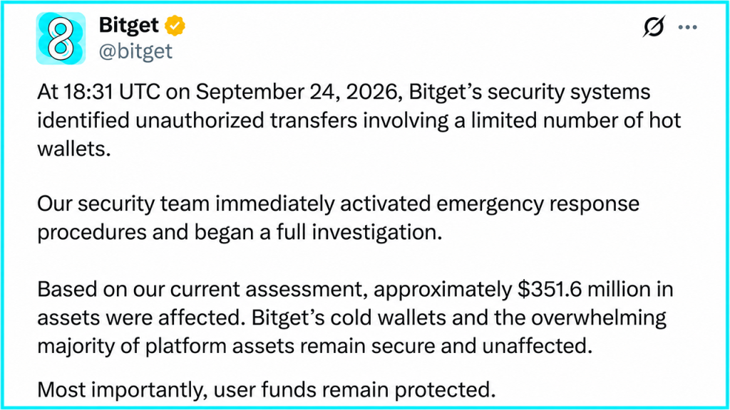 Everything We Know About Bitget’s Massive $351M Hack
