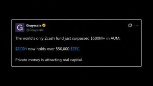 Grayscale's Zcash ETF Tops $500M, but $100M Came From a DCG Affiliate – Bitcoin News