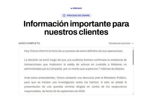 Orionx Halts Operations After Audit Uncovers $7M Financial Hole