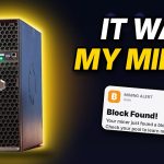My buddy hit a Bitcoin Block with MY BTC Miner…